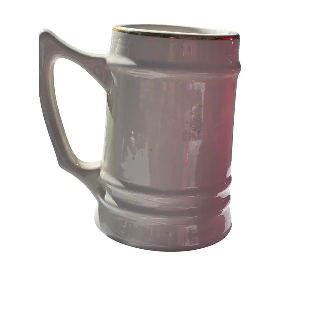 University of Notre Dame Vintage Large Stein Mug Logo Blue & Gold Collegiate